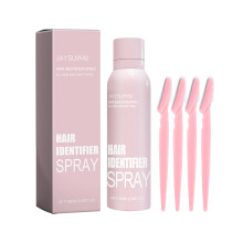 1 Set Hair Identifier Spray with Razors for Face Shaving Moisturizing Peach Fuzz Remover