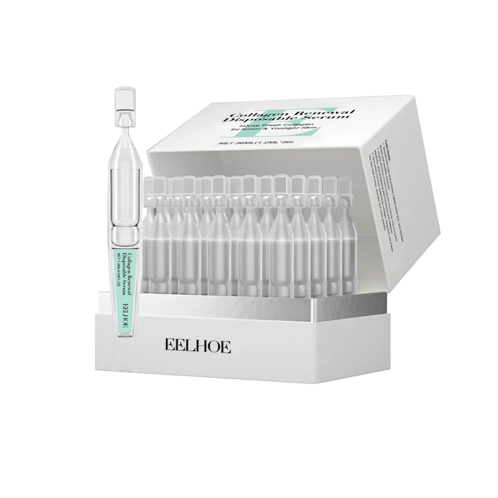 Collagen Renewal Disposable Serum 36ml Vitamin C Hydrating Anti-Aging Serums for Reduces Fine Lines & Wrinkles