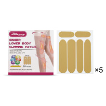30PCS Ginger Leg Slimming Patches Shaping Firming Thigh Muscle Lazy Beauty Leg Body Shaping Sticker
