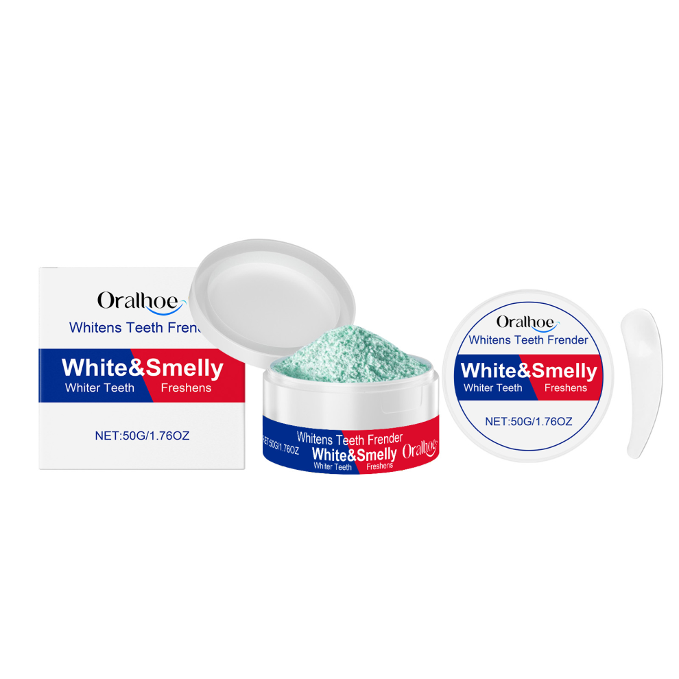 Whitens Teeth Frender 50g Tooth Cleaning Powder Stain Removal Breath Freshener Mint Flavor