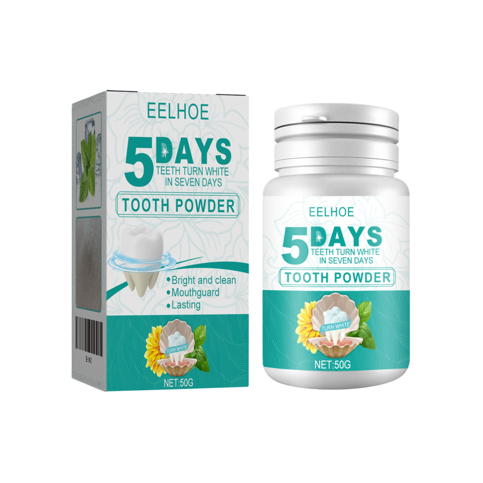 5 Day Teeth Whitening Powder 50g Tooth Cleaning Powder Dental Cleaner for Removing Tartar