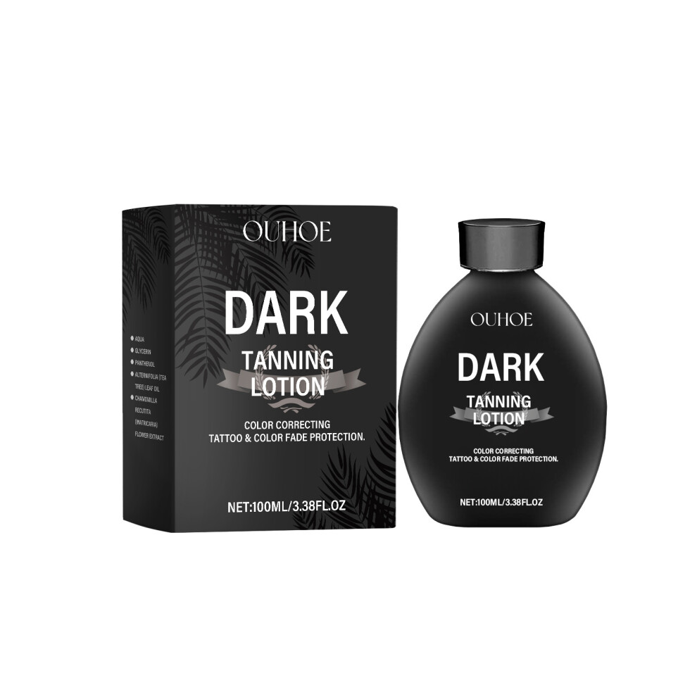 Black Tanning Lotion 100Ml Bronzer Skin Darkening Moisturizing Body Care