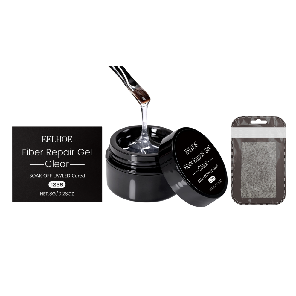 Light Nail Repair Extend Fiber Gel For Broken Damaged Nails Strengthener Gel Clear Builder Base Gel