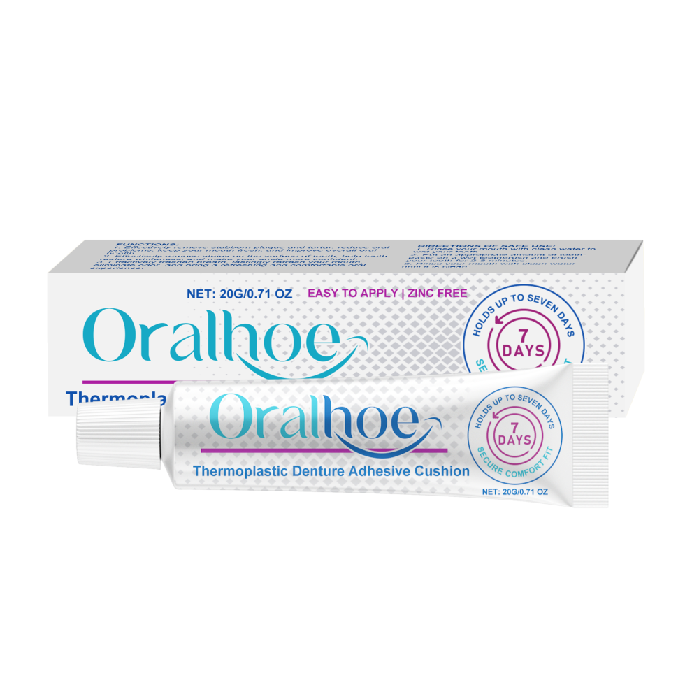Cream Thermoplastic Denture Adhesive Cushion 20G Denture Adhesive Long Lasting Comfort Fit Gum Care