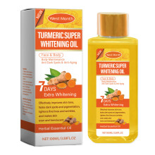 Turmeric Super Whitening Oil with Vitamin C Hyaluronic Acid 100ml Moisturizing Skin Tone Enhancing Essence