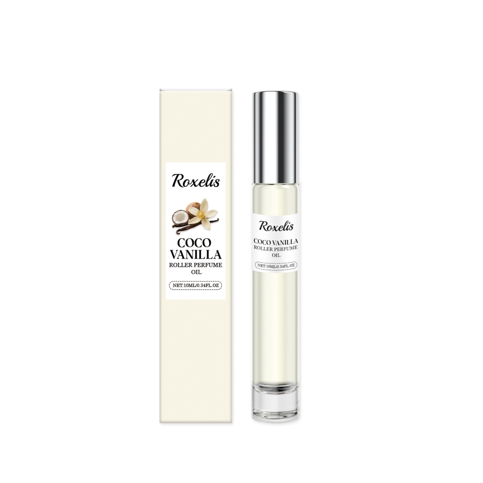 Coconut Vanilla Roll-On Perfume for Women 10ml Portable Natural Fragrance Long-Lasting Scent