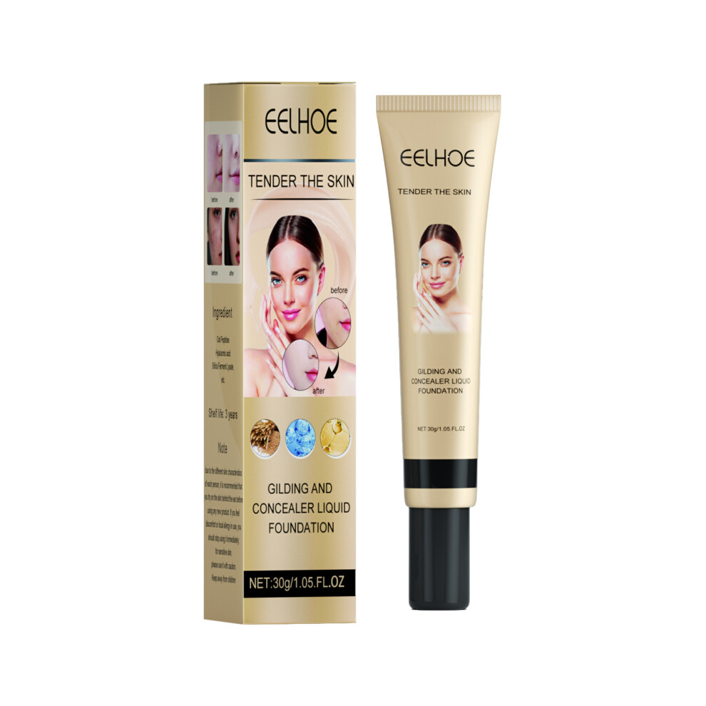 Concealing Foundation Liquid 30g Moisturizing Oil Control Natural Makeup Long Lasting
