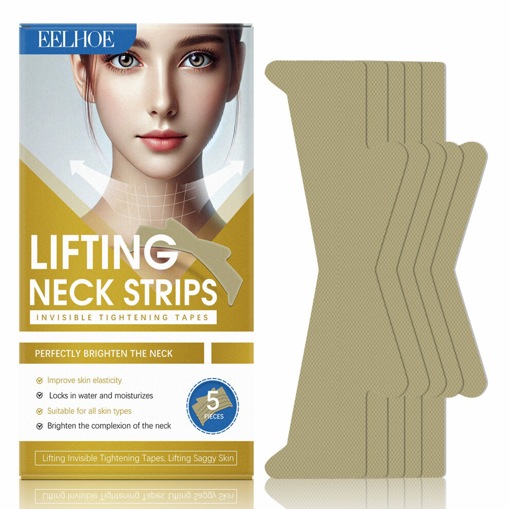 5Pcs Neck Firming Patches Anti Wrinkle Moisturizing Lifting Neck Care Stickers