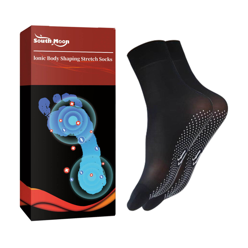 Ionic Body Shaping Stretch Socks Fatigue Relief Foot Care Socks