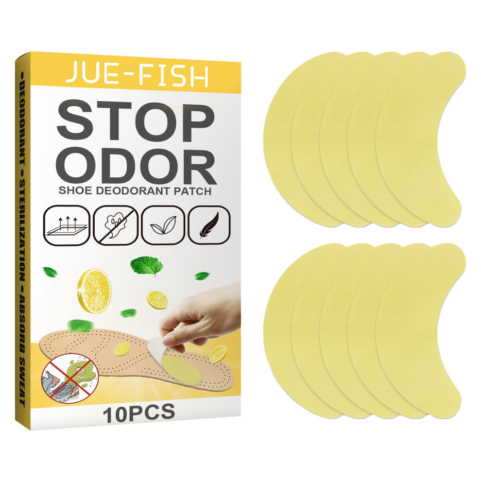 10Pcs Shoe Deodorizer Pads Odor Eliminator Shoe Patch for Sneakers Sports Shoes
