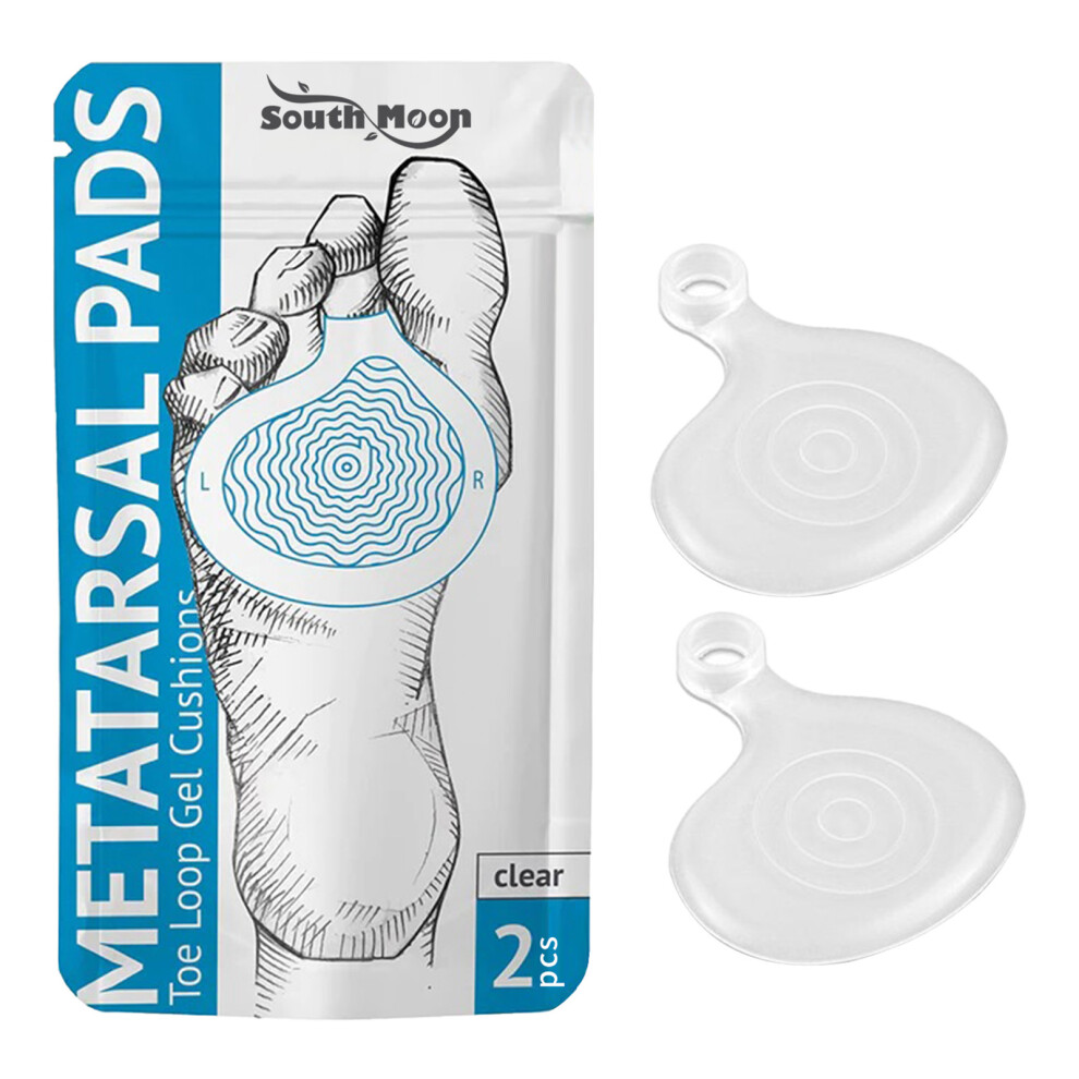1 Pair Metatarsal Pads Forefoot Pressure Reducer Toe Loop Gel Cushions