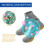 Tourmaline Ionic Compression Socks Non Slip Elastic Foot Care Stockings 6