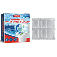 12Pcs Toilet Bowl Cleaning Tablets Stain Remover Deodorizer for Home Hotel