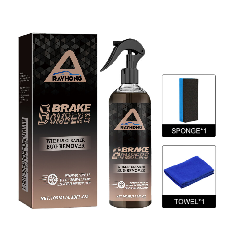 1 Set Brake Bombers Wheel Cleaner Brake Dust Remover No Scrubbing Tire & Rim Cleaner 6914282288572