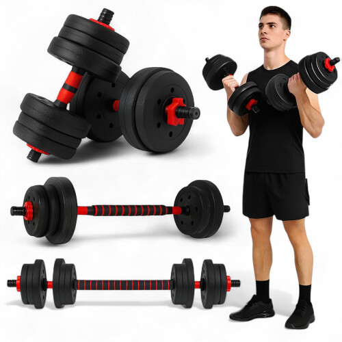TANNESS Adjustable Weights Dumbbells Set for Weight Lifting Training - 20kg