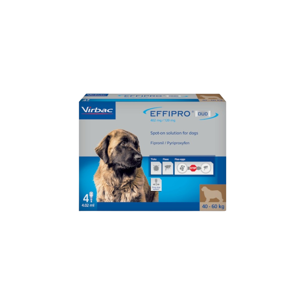 Effipro Duo Spot On Flea & Tick Treatment For Extra Large Dog