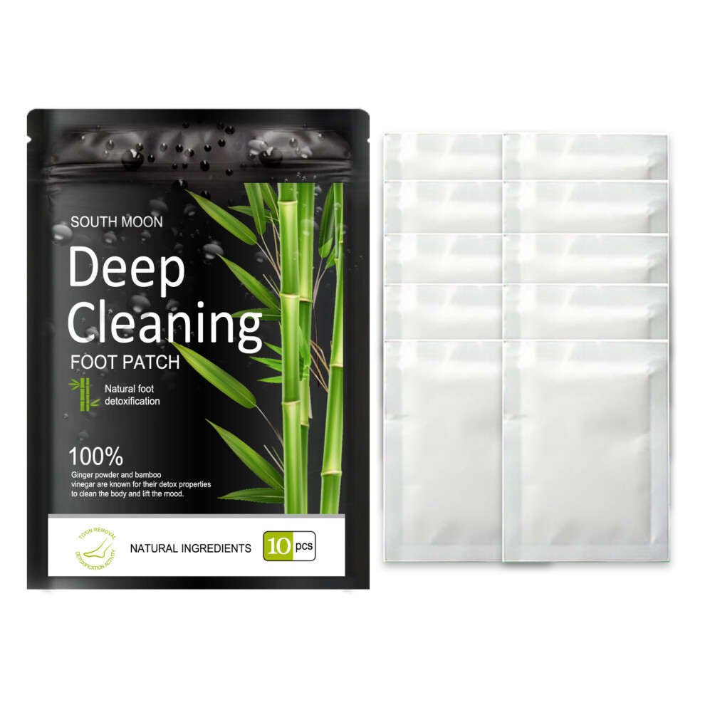 10PCS/Pack Natural Herbal Deep Cleaning Foot Patches for Fatigue Relief Sleep Aid Foot Care