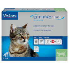 Effipro Duo Spot On Flea & Tick Treatment for Cats Fast Acting
