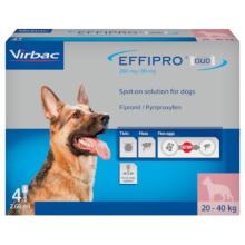 Effipro Duo Spot On Flea & Tick Treatment for Large Dog Fast Acting