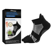 1 Pair Antibacterial Deodorant Socks Non Slip Sweat Absorbing Foot Care Socks