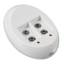 Chargeur de batterie 9V Quick Power 818, double emplacement pour batterie 9v 6F22 US