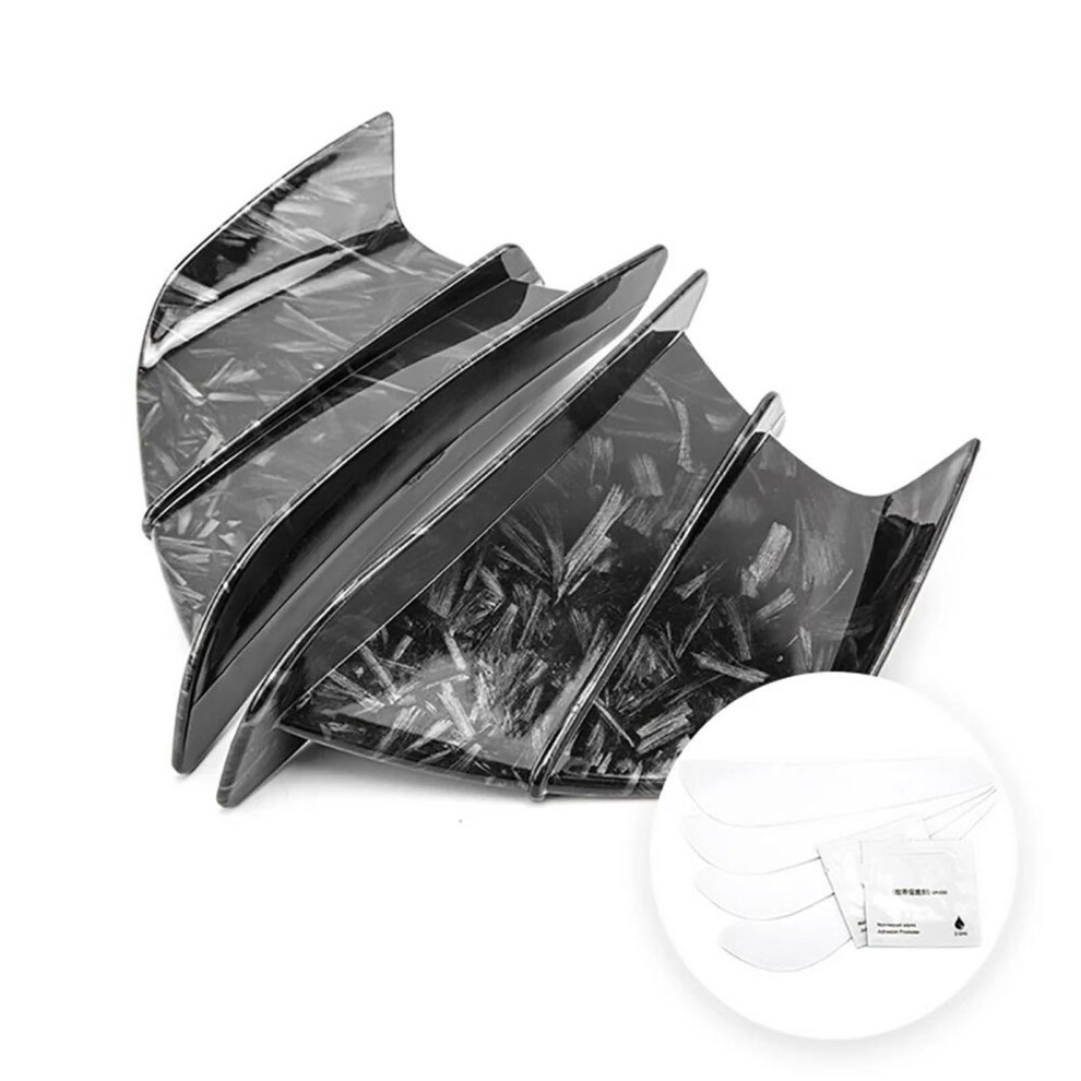 Motorcycle Deflector For Yamaha Yzf-R1 R3 R6 R125 Fixed Winglet Fairing Spoiler Black 9354506566128