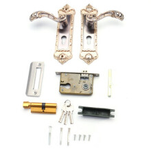 Poignée de porte intérieure mécanique, cylindre de verrouillage, levier de verrouillage, ensemble de sécurité domestique
