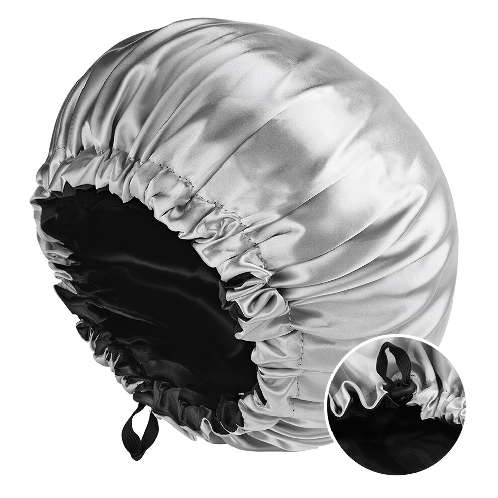 Black Silk Night Cap, Reusable Satin Cap For Women To Their Hair, And Women's Dry Cap 2025 New