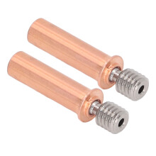 2Pcs Nozzle Throat Heat Break Tube for CR 6 SE, 450, M6, Copper & Ti Alloy