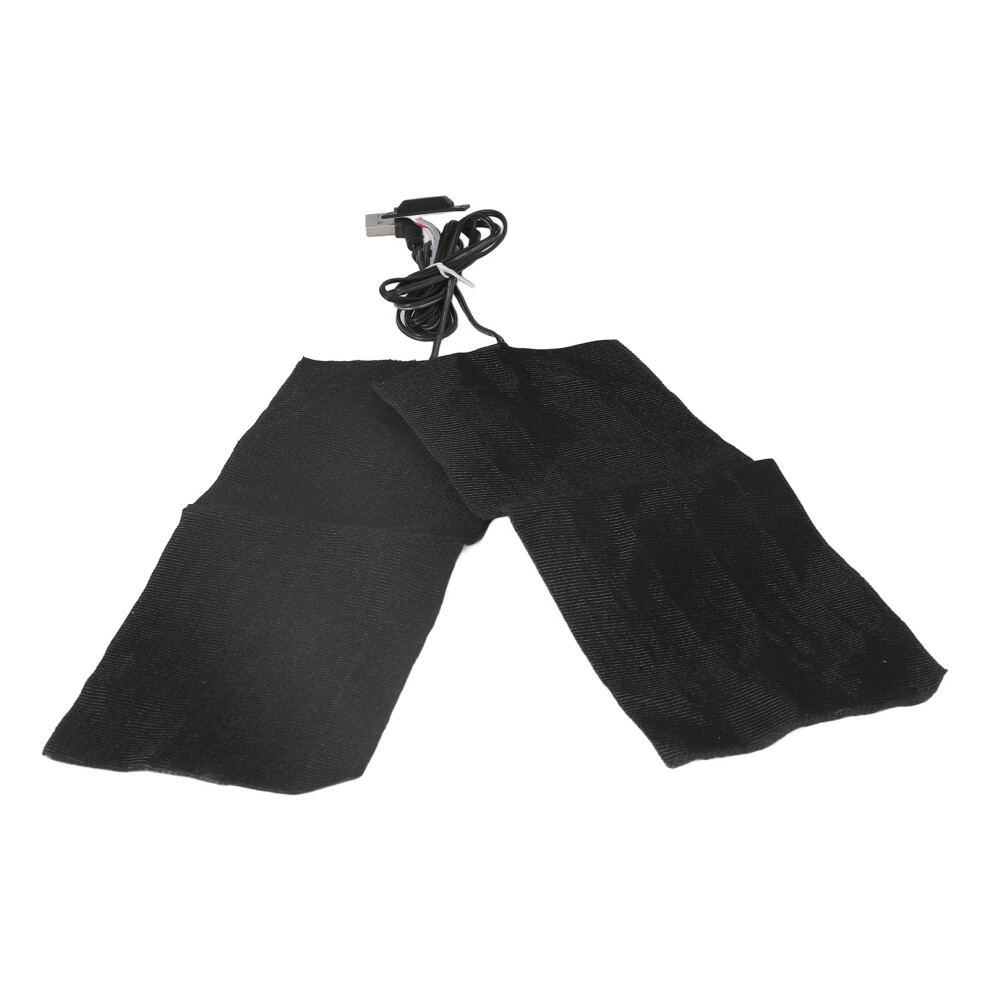 USB Electric Heating Pad 2pcs 3-Temp Adjustable Clothing Warmer 5V 2A