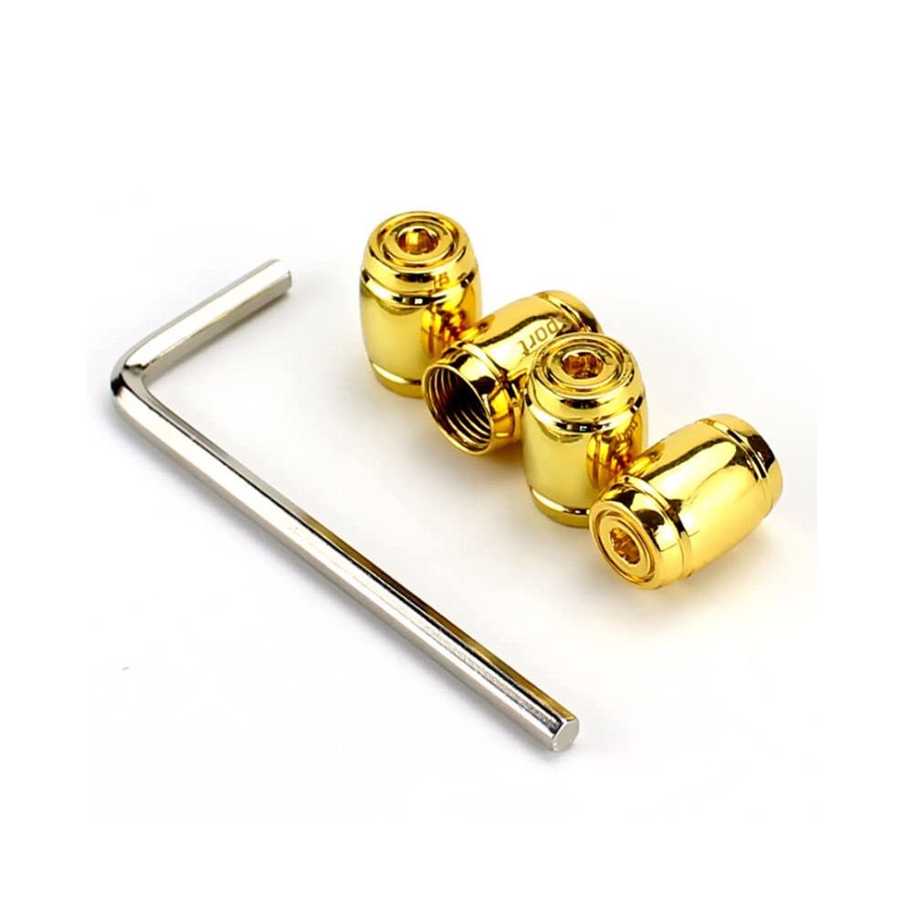Wheel Nut Covers 1 Set Zinc Alloy Anti-Theft Tire Valve Caps Color For Sport Car Gold 9084446646160