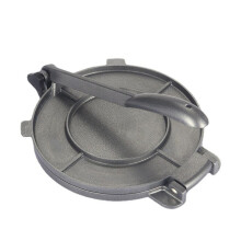 Tortilla Dough Press 8-Inch Aluminium Tortilla Press, Dumpling Wrapper, Multifunctional Kitchen Tool, Black