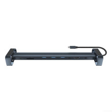 USB C Hub Adapter With 4K HD Video Output, Ethernet Port, And Card Reader For Enhanced Connectivity