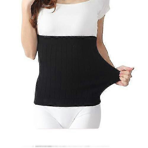 (L, black) Cashmere Kidney Warmer Back Warmer Elastic Waist Support
