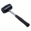 Rubber Mallet 16oz Steel Shaft Rubber Grip Camping Tools DIY Solid Head 1