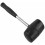 Rubber Mallet 16oz Steel Shaft Rubber Grip Camping Tools DIY Solid Head 2