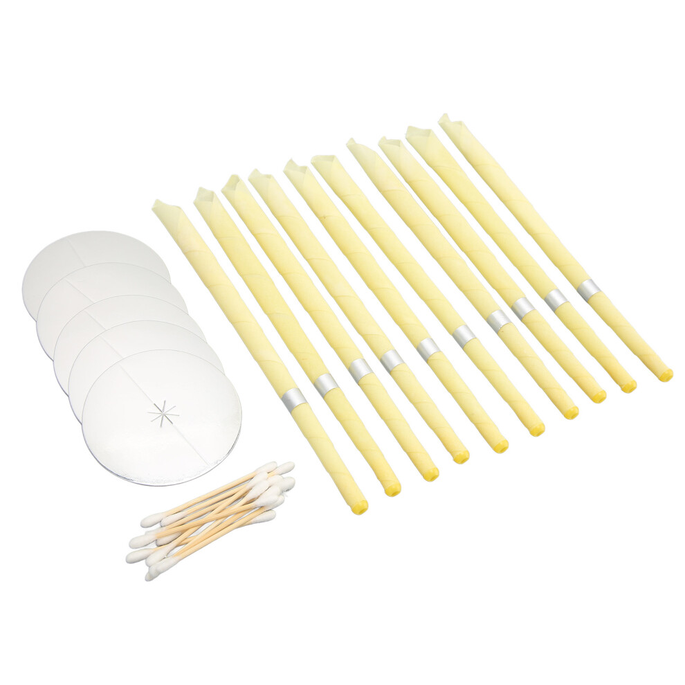 10pcs Beeswax Ear Candles Kit - Stress Relief & Ear Wax Removal