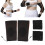 Heated Elbow Brace with 2x 2000mAh Batteries, Elastic Cotton Polyester, Orange Wrist, EU Plug 1