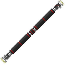 Pull-Up Bars Adjustable Wall-Mounted No-Punch Wall Fitness Equipment Black 60-100 cm Horizontal Bar
