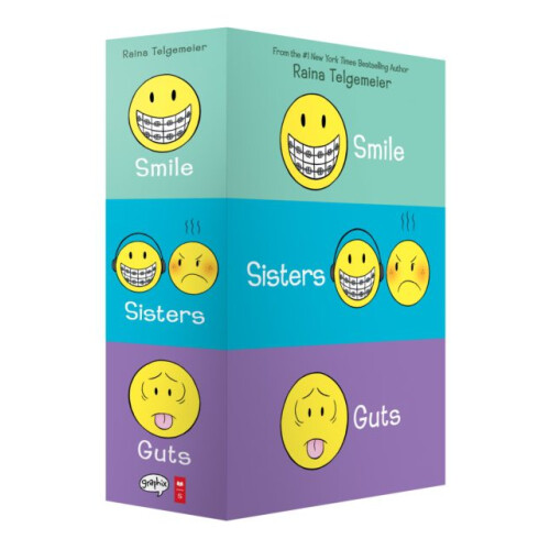 SmileSistersGuts Box Set by Raina Telgemeier Paperback Book