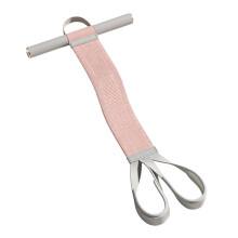 Yoga Pedal Puller, Durable Rope And Elastic Training Bands, Portable Pink Leg Trainer For Home Gym