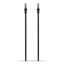 (2 X Washing Line Pole) 1-2-3-4-5-6X Extending Clothes Prop Washing Line Pole Galvanised Heavy Duty Support 2.4m