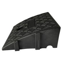 Car Curb Ramp Heavy Duty PVC Threshold Ramp Portable Driveway Access Sidewalk Entry Ramp Black For Trucks And Bikes