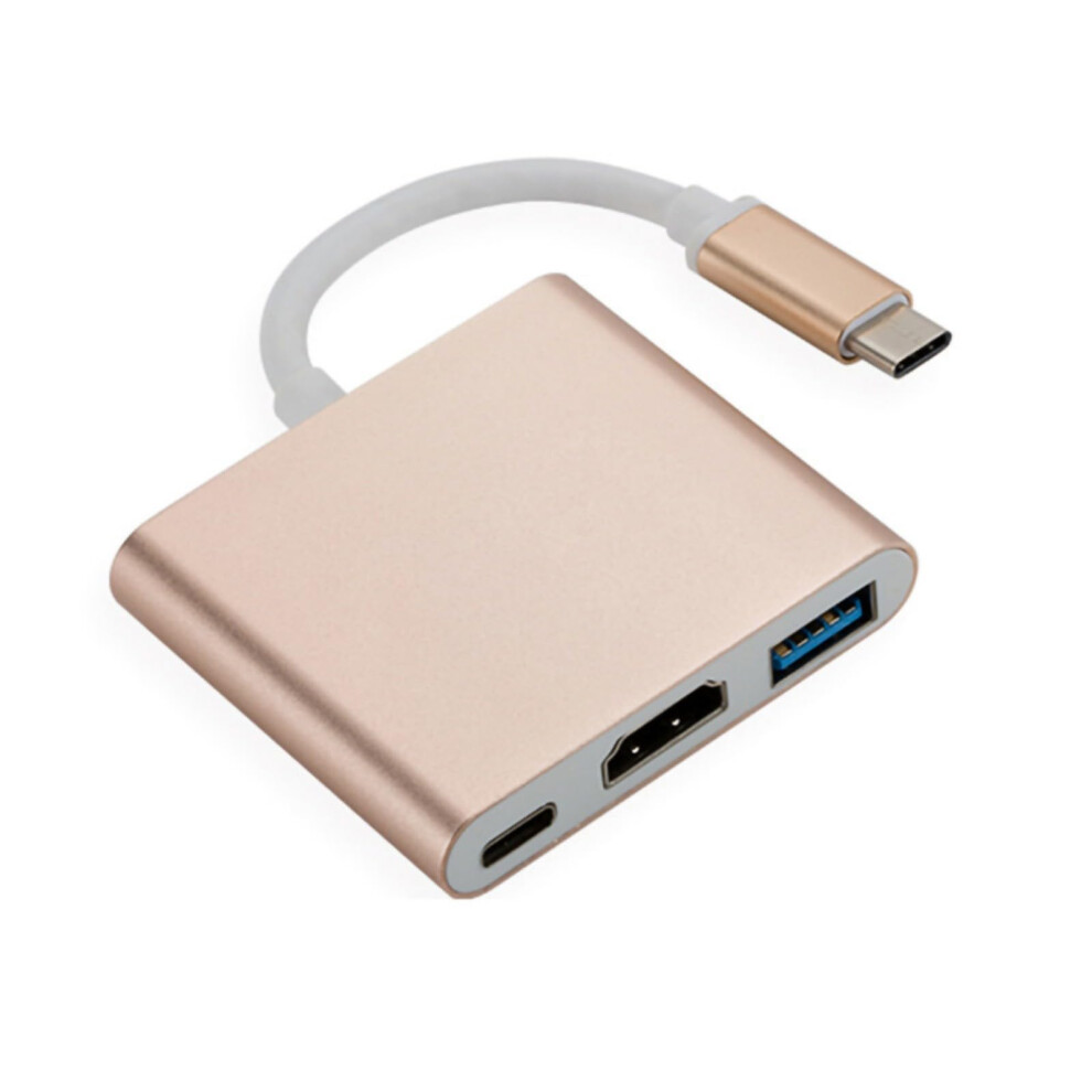 Type C To Hdtv Multiports Adapter 4K Hdtv Output Usb 3.0 Data Port Usb C Charging Port For Monitors And Hdtvs 9393856665297