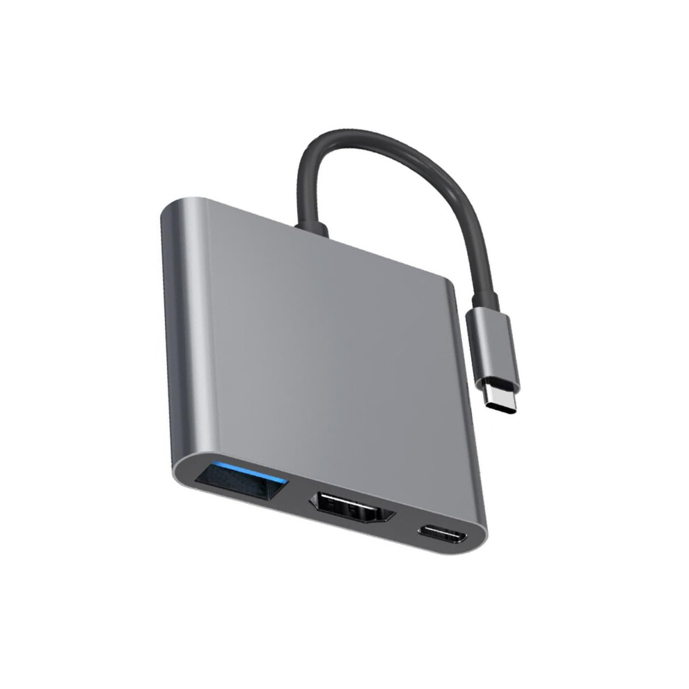 Usb C To Hdtv Adapter Multiport Usb C Hub With 4K Hdtv Output Usb 3.0 Data Transfer Usb C Charging Port For Projectors 9354506569006