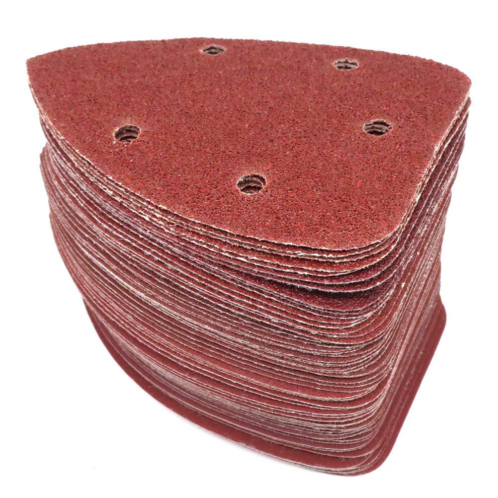 Mouse Triangle Sanding Sheets Self-Adhesive Triangular Sandpaper For Mouse Sander Hook Loop, 25 Pcs, Grit 40-1000 9354506569419