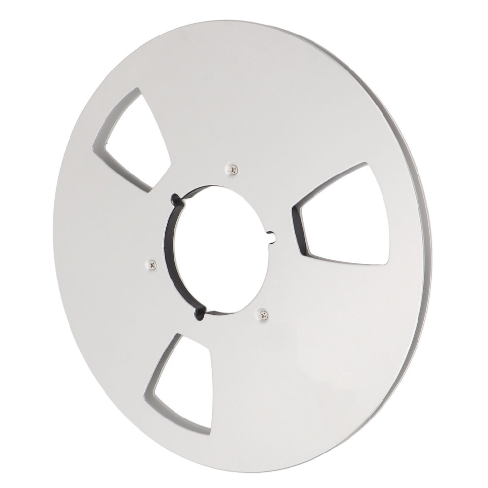 1/4 10-Inch Aluminum Alloy Empty Tape Reel For Nab Recorder Silver 7681356250740