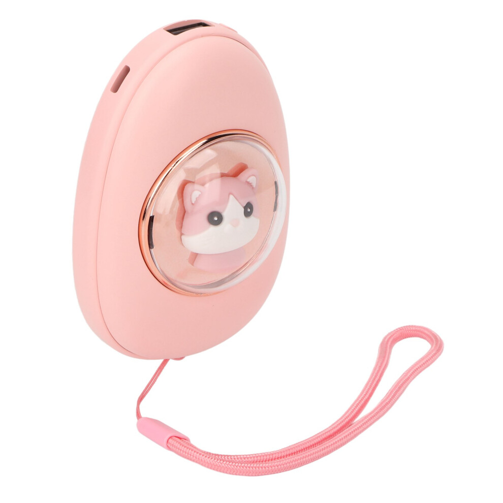 2 in 1 Space Capsule Hand Warmer & Power Bank Pink Cat, 1800mAh