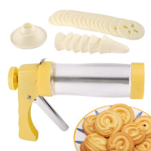 Cookie Maker Machine Spritz Cookie Press With 16 Discs 6 Icing Tips Baking Tool For Cupcakes Churros Chocolate Candies