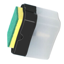 Large Capacity Plastic Dish Liquid Dispenser – Durable, Black, 14x9x11cm